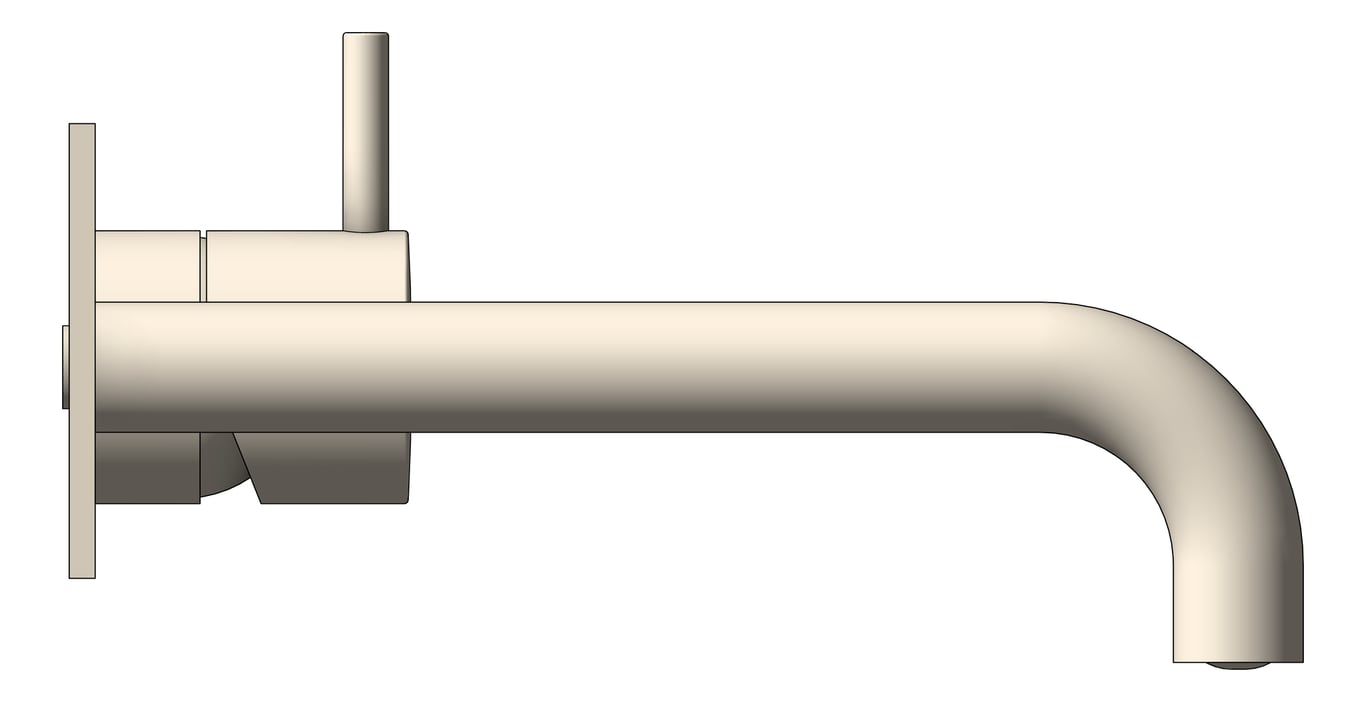 Left Image of MixerSet Wall Plumbline Buddy Progetto Backplate