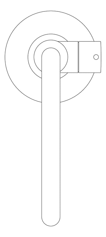 Plan Image of Mixer Freestanding Plumbline Buddy Progetto Basin