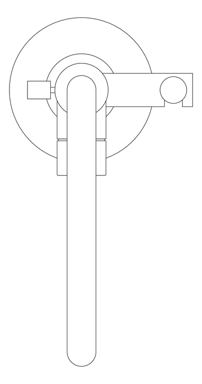 Plan Image of Mixer Freestanding Plumbline Buddy Progetto Bath HandShower