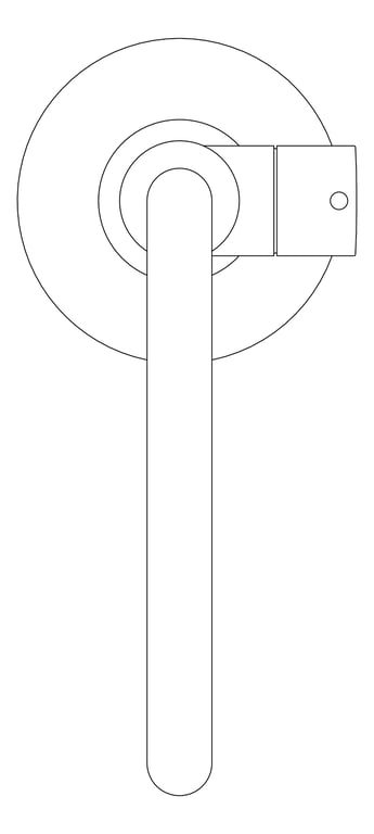 Plan Image of Mixer Freestanding Plumbline Buddy Progetto Bath Square
