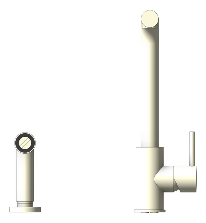Front Image of Mixer Kitchen Plumbline Buddy RinseSpray