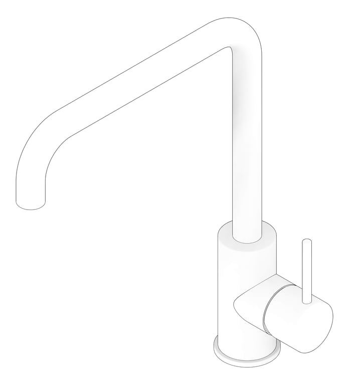 3D Documentation Image of Mixer Kitchen Plumbline Buddy Square