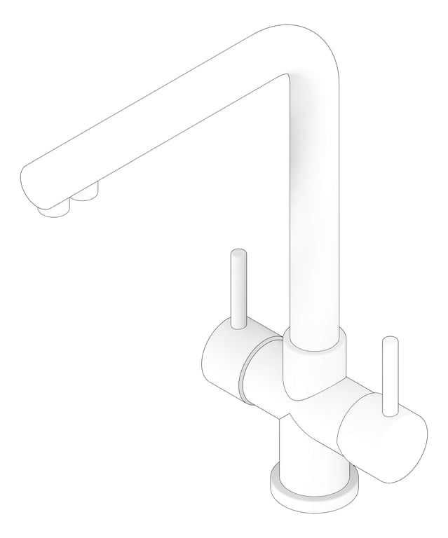 3D Documentation Image of TapSet Kitchen Plumbline Buddy DualFunction