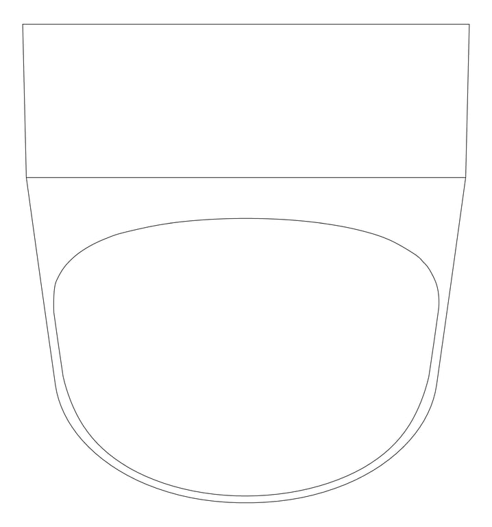 Plan Image of Urinal WallHung Plumbline Progetto Zen