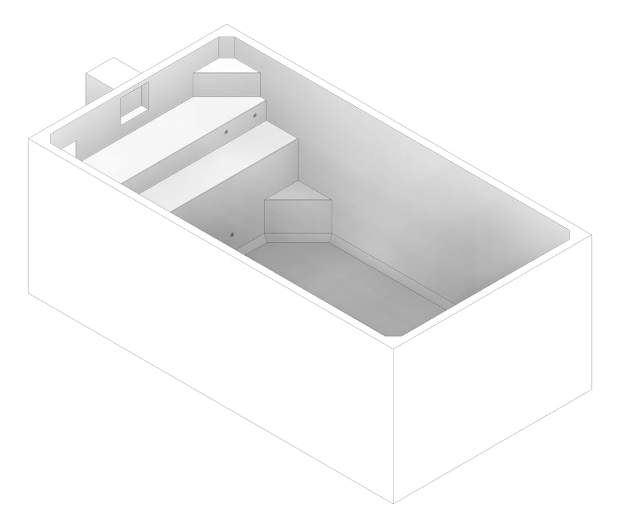 3D Documentation Image of Pool Precast Plungie Original