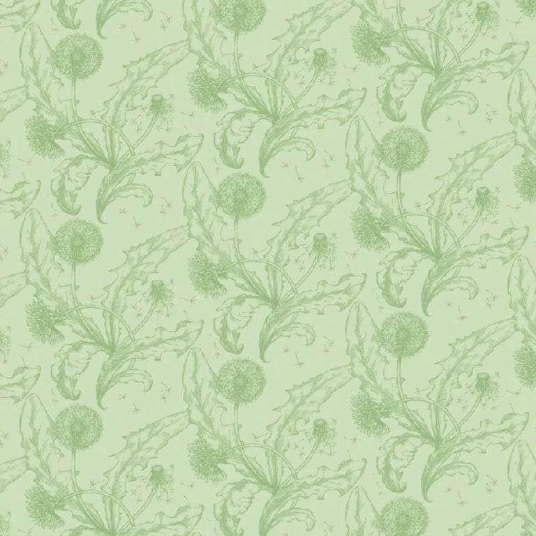 Image of Wallpaper PortersPaints Dandelion CeladonGreen