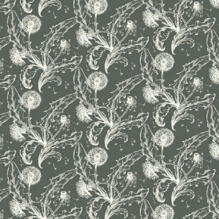 Image of Wallpaper PortersPaints Dandelion Graphite