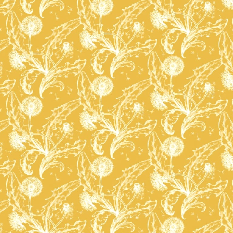 Image of Wallpaper PortersPaints Dandelion Turmeric