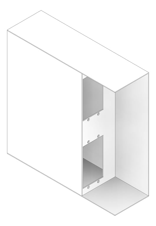 3D Documentation Image of DataCabinet WallMount RDM L4 Mini Empty