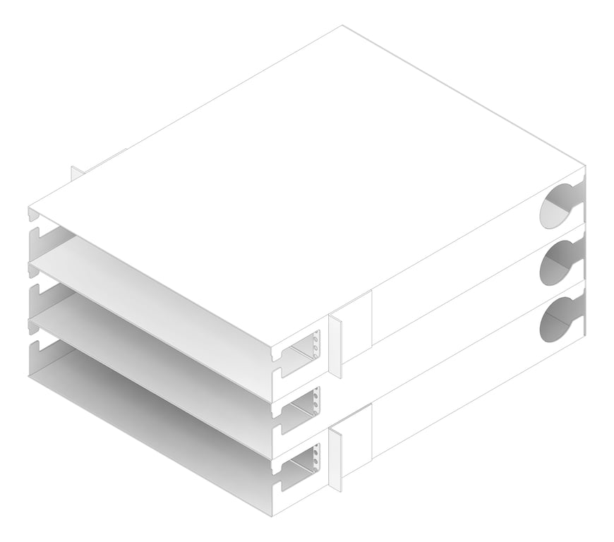 3D Documentation Image of DataChassis RackMount RDM Mercury 6RU Modular