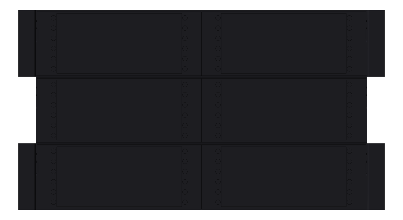 Front Image of DataChassis RackMount RDM Mercury 6RU Modular