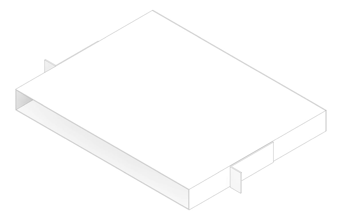 3D Documentation Image of DataChassis RackMount RDM Sliding 1RU Economy