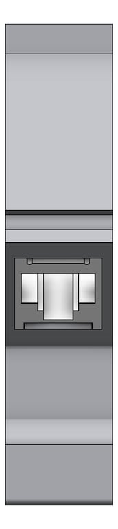 Front Image of RailAdapter DINMount RDM RJ45 SlimLine