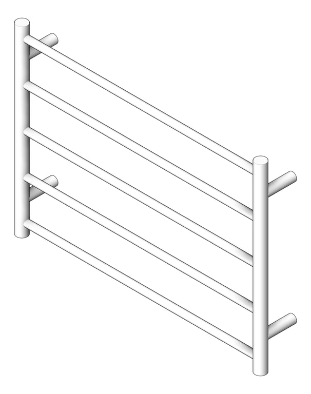 3D Shaded Image of TowelLadder Heated RadiantAustralia Round 5Bars