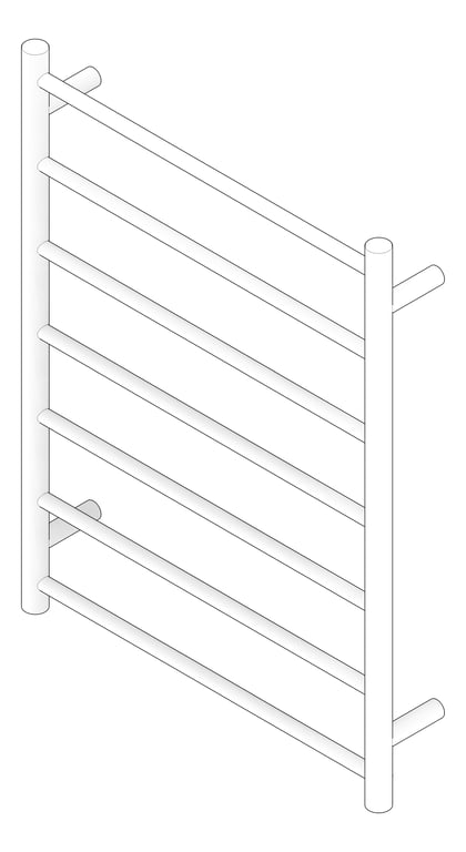 3D Documentation Image of TowelLadder Heated RadiantAustralia Round 7Bars