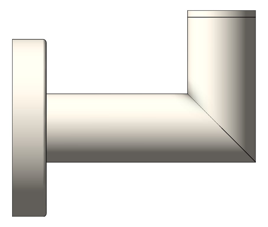 Left Image of RobeHook SurfaceMount Raymor BostonII