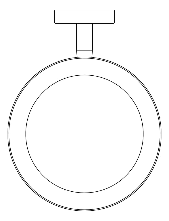 Plan Image of ToiletBrushHolder SurfaceMount Raymor Projix