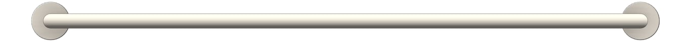Front Image of TowelRail SurfaceMount Raymor BostonII Single 850