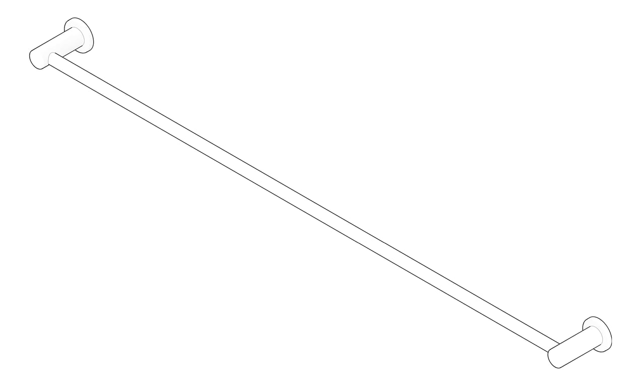 3D Documentation Image of TowelRail SurfaceMount Raymor Projix Single 900