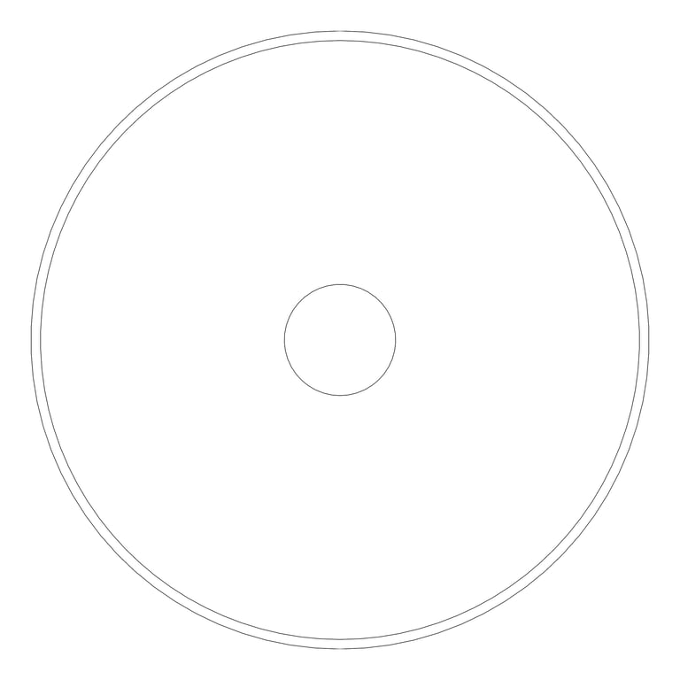 Plan Image of Basin CounterTop Raymor Ambition Round