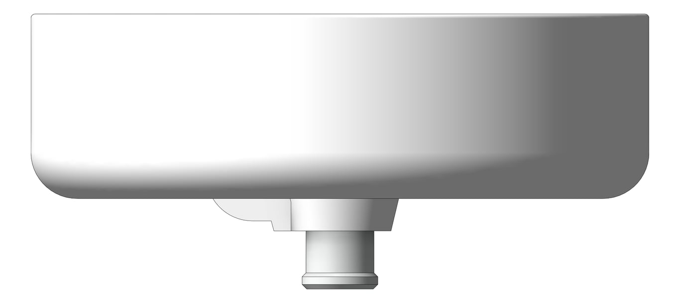 Left Image of Basin CounterTop Raymor Ambition Round TapHole