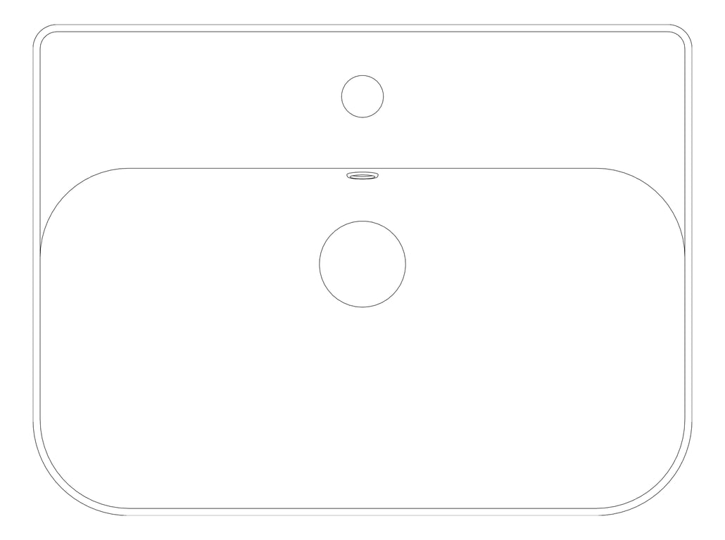 Plan Image of Basin CounterTop Raymor EdgeII Rectangle