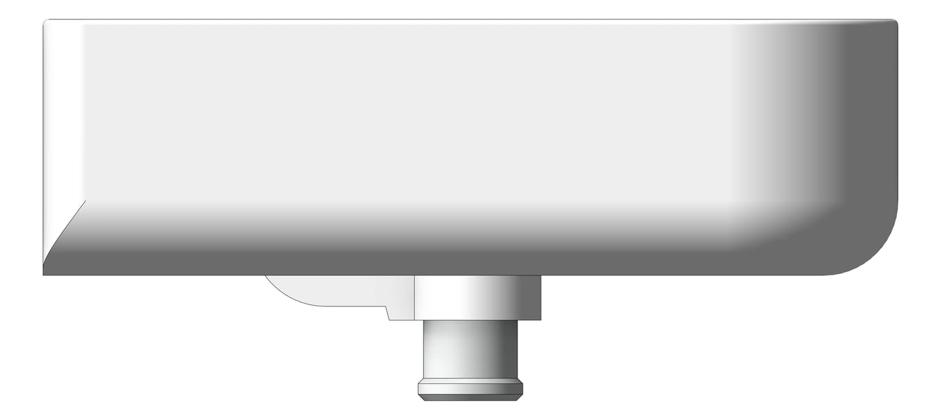 Left Image of Basin CounterTop Raymor EdgeII Square