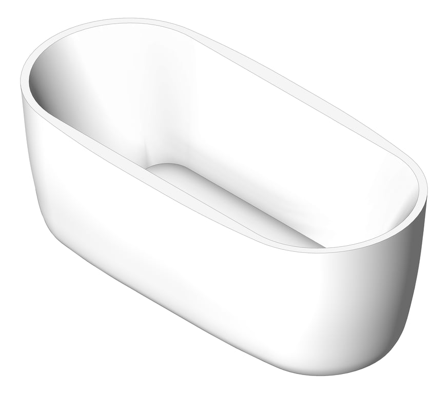 Bath Freestanding Raymor Alpha Curved 1700