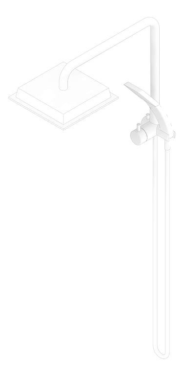3D Documentation Image of Shower Dual Raymor Winton Compact Square