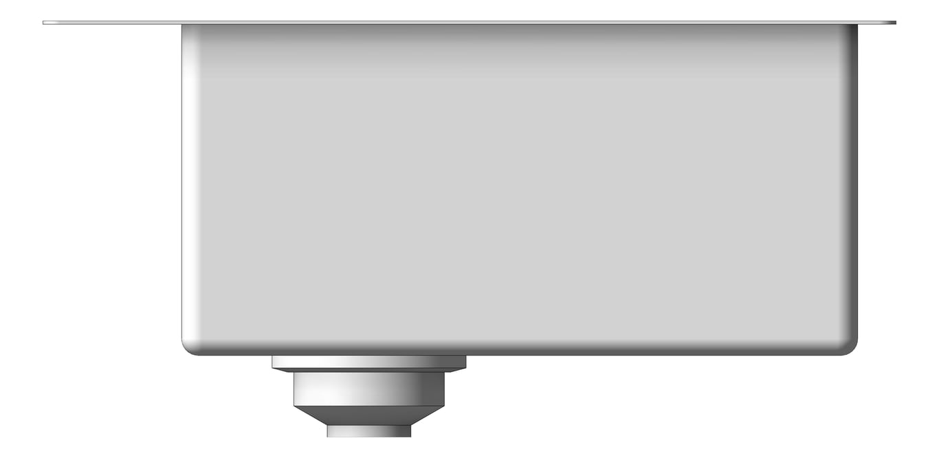 Left Image of Sink Laundry Raymor Projix Single