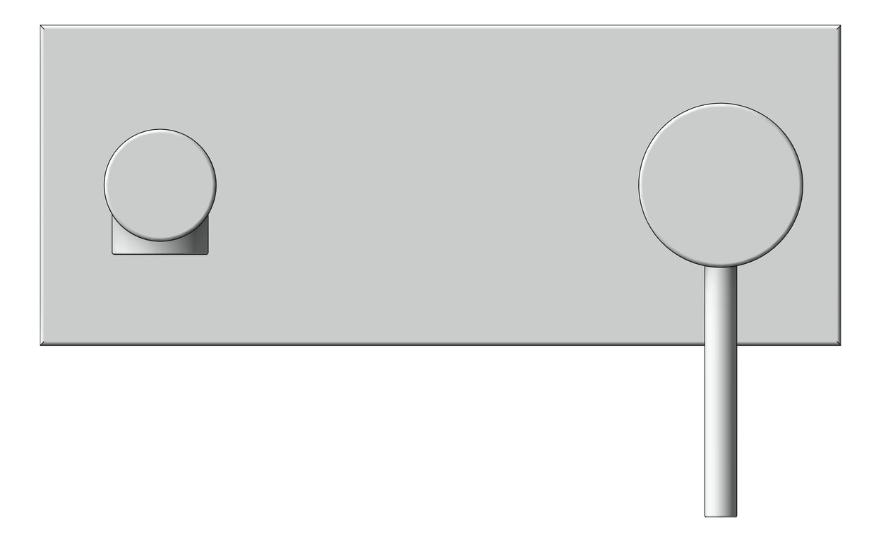 Front Image of MixerSet Wall Raymor Projix BathBasinSet 220