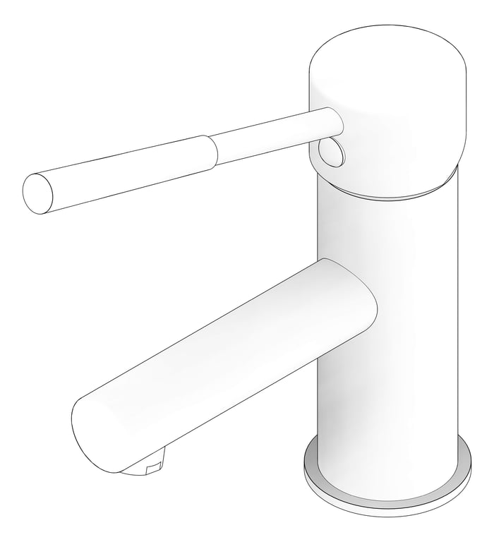 3D Documentation Image of MixerTap Basin Raymor PinLever 16Deg 35mmCartridge