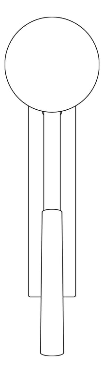 Plan Image of MixerTap Basin Raymor PinLever 16Deg 40mmCartridge