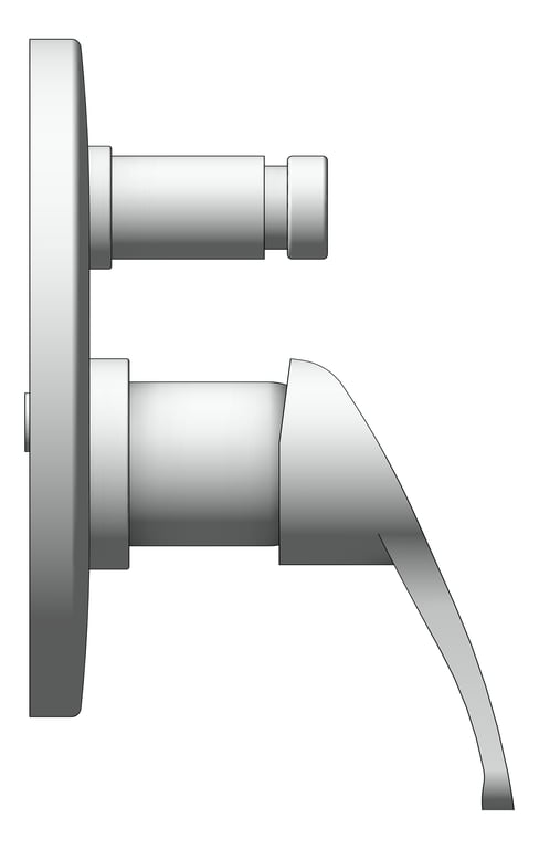 Left Image of MixerTap Wall Raymor Surrey Diverter