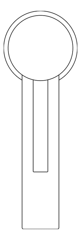 Plan Image of Mixer Basin Raymor Projix FixedSpout PinLever