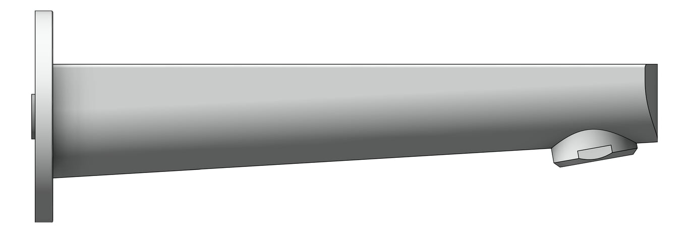 Left Image of Spout Wall Raymor Alpha BathBasin 160mm