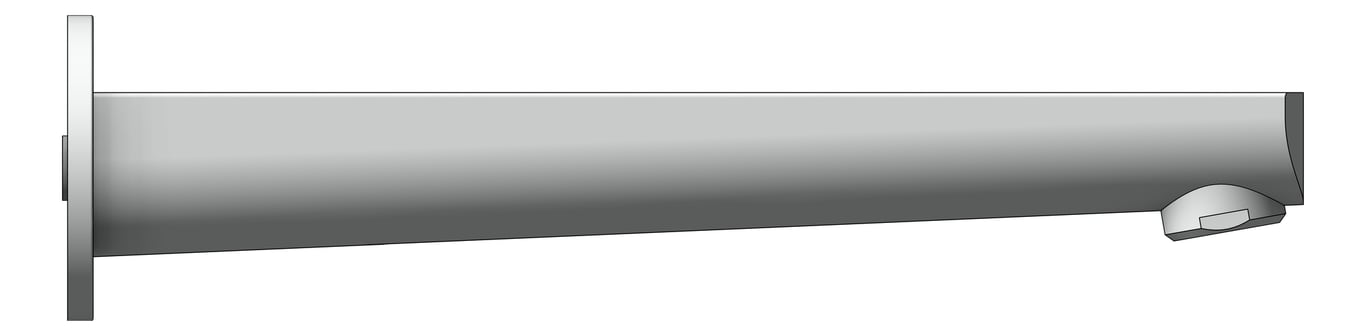 Left Image of Spout Wall Raymor Alpha BathBasin 220mm
