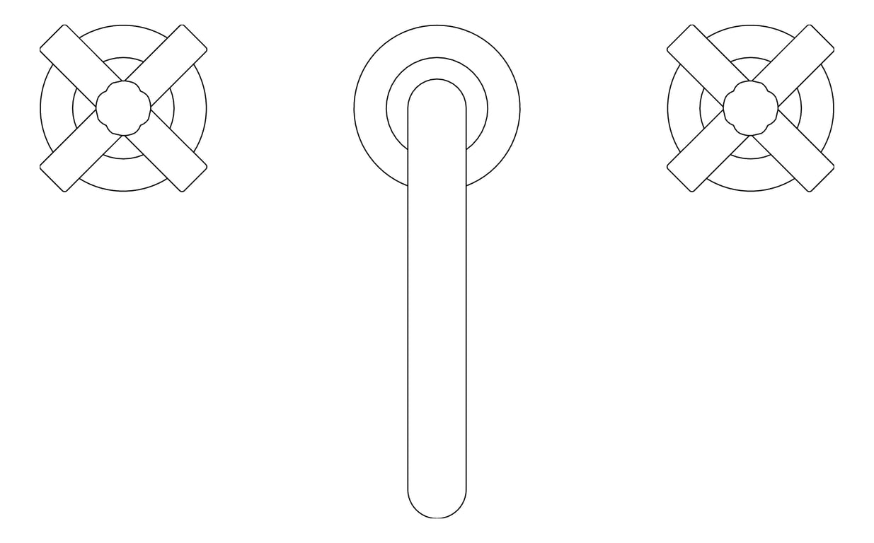 Plan Image of TapSet Basin Raymor Raven Cross