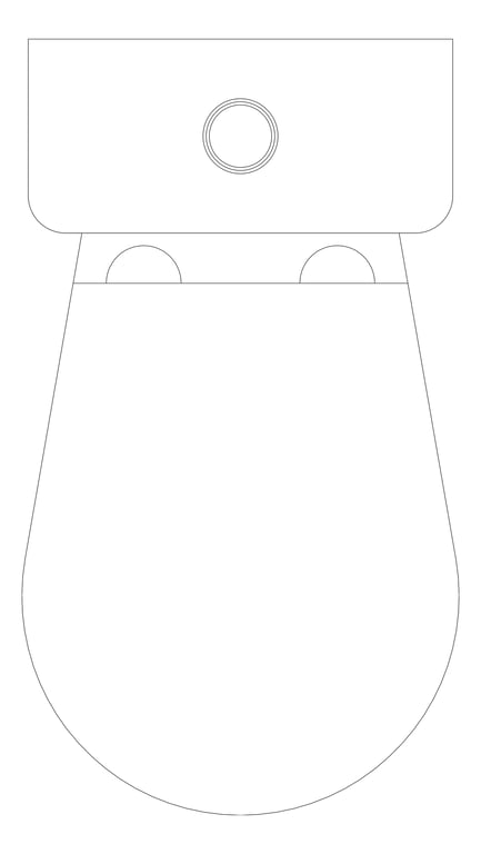Plan Image of ToiletSuite CloseCoupled Raymor Classic STrap