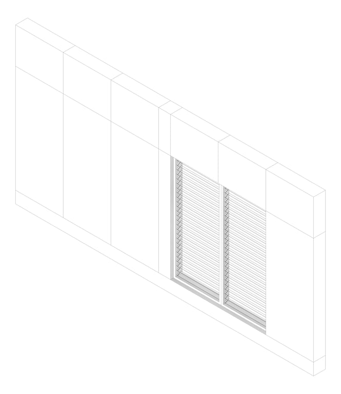 3D Documentation Image of FACADE Assembly Food-And-Textile Type3B 3900x7500mm