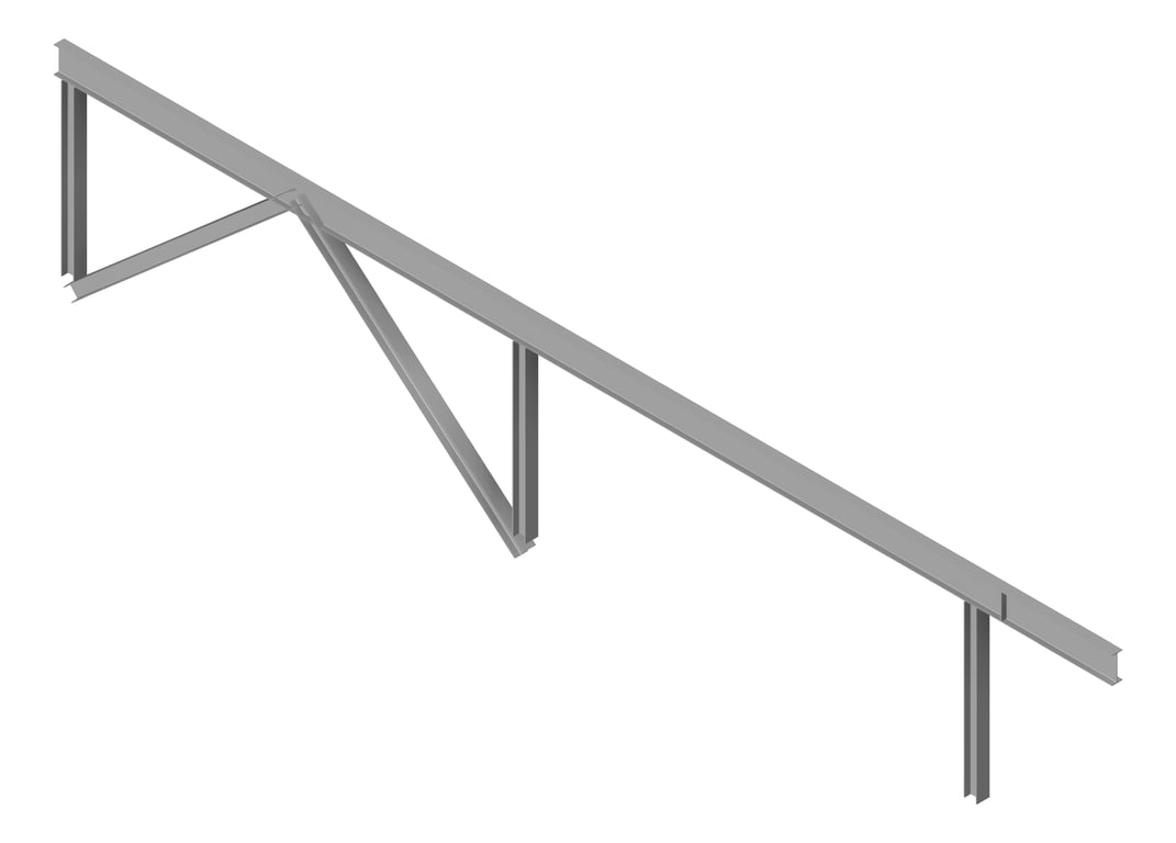 Image of BRACE Structural Steel 250UC-89-5 9000x250mm Chevron Type1