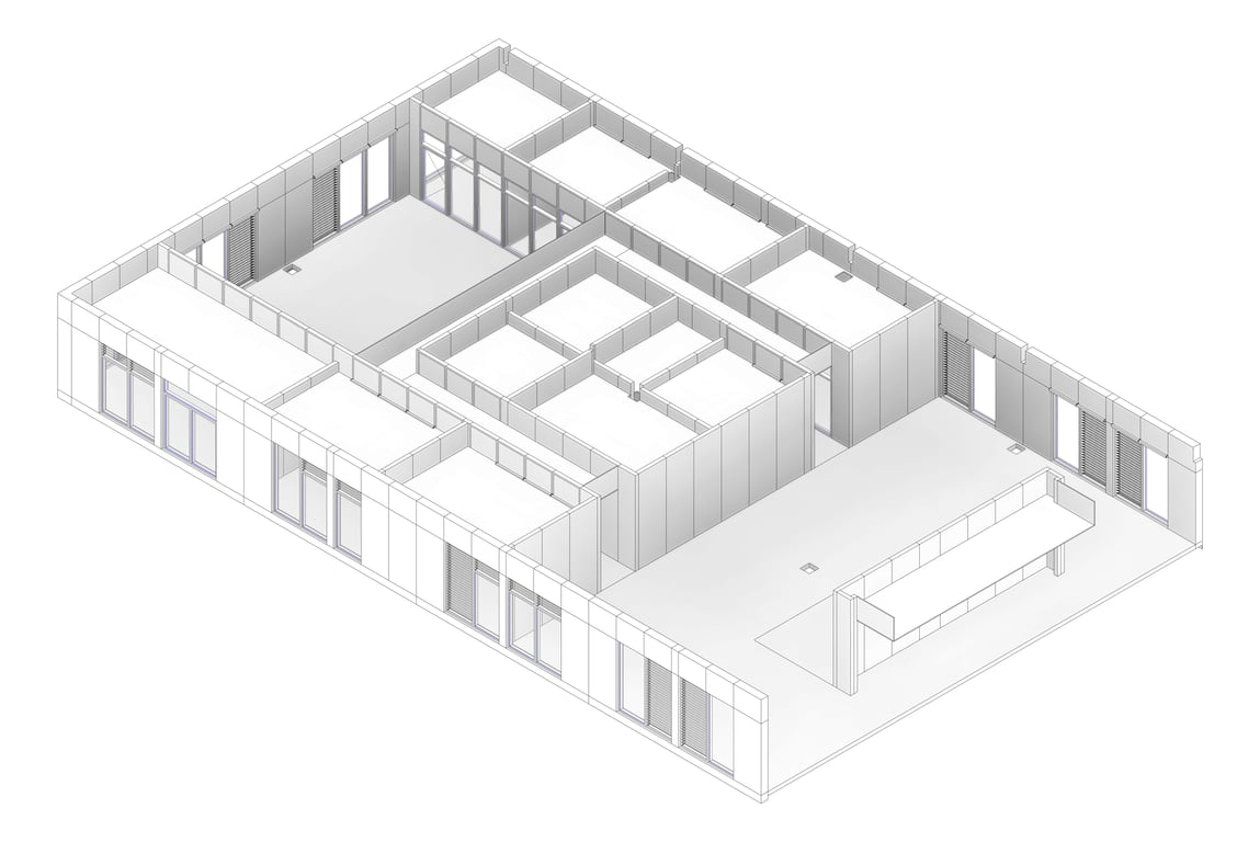3D Documentation Image of PS101&PS202 Administration and Staff Hubs - Large
