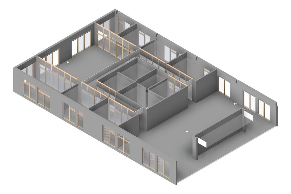 3D Presentation Image of PS101&PS202 Administration and Staff Hubs - Large