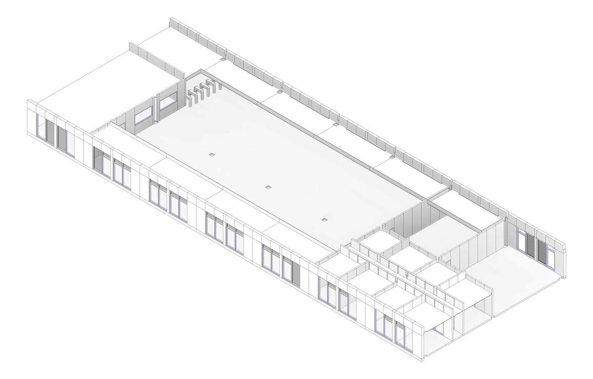 3D Documentation Image of HS204 Library Hub - Large