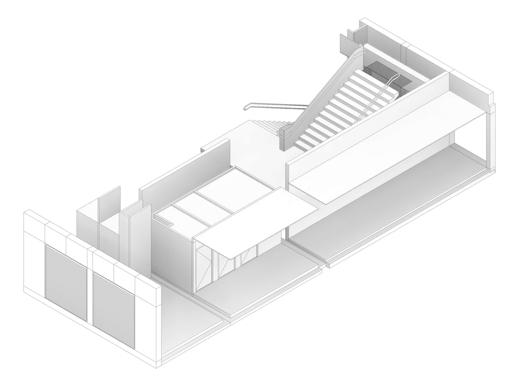 3D Documentation Image of HS400 Amenities & Services Hub Type 1