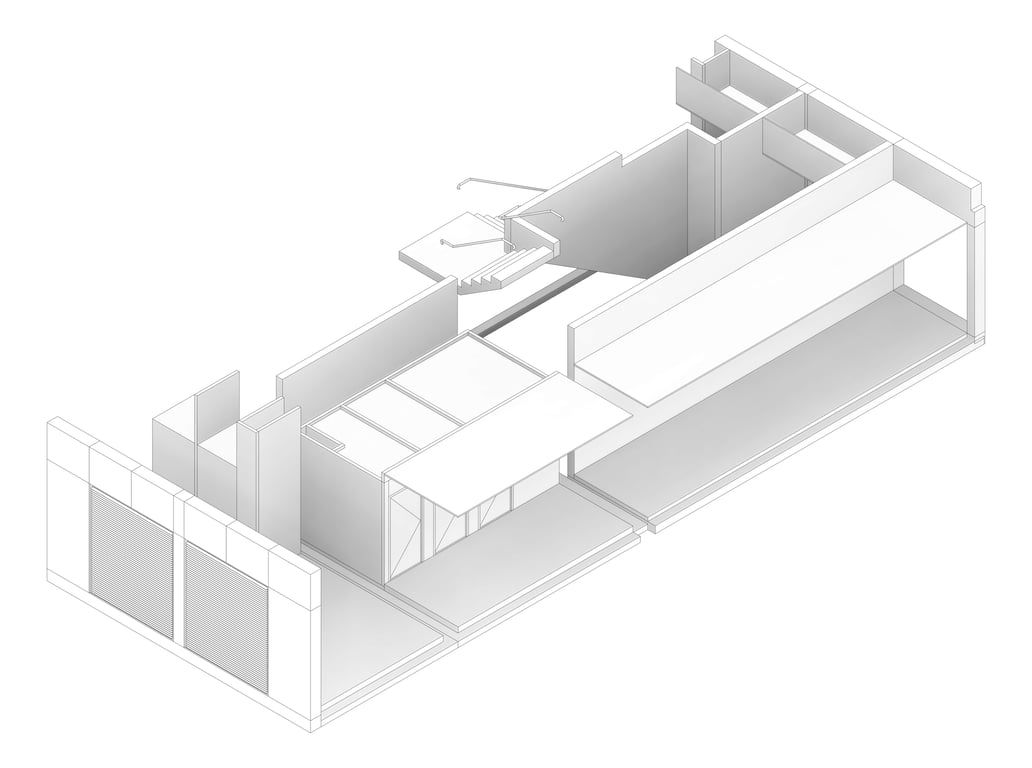 3D Documentation Image of HS400 Amenities & Services Hub Type 2