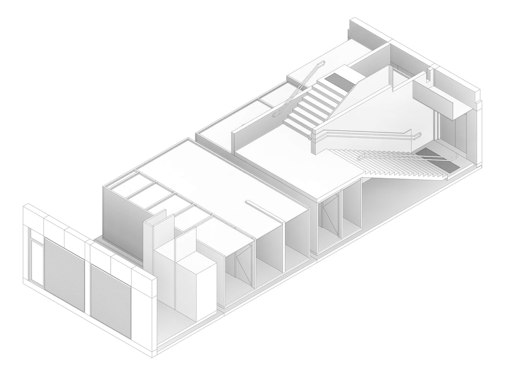 3D Documentation Image of HS400 Amenities & Services Hub Type 3