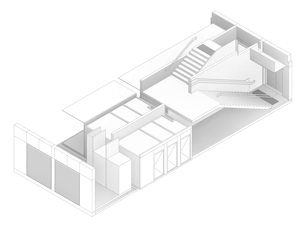 3D Documentation Image of HS400 Amenities & Services Hub Type 4