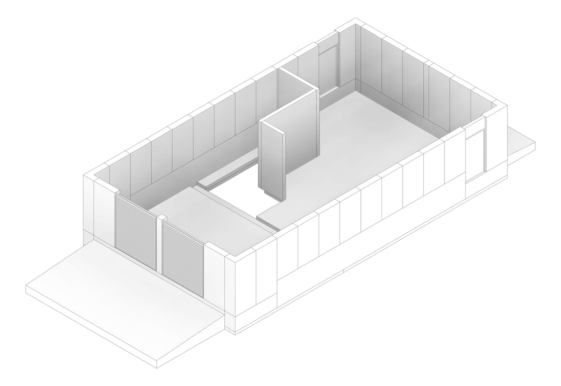 3D Documentation Image of HS400 Amenities & Services Hub Type 5