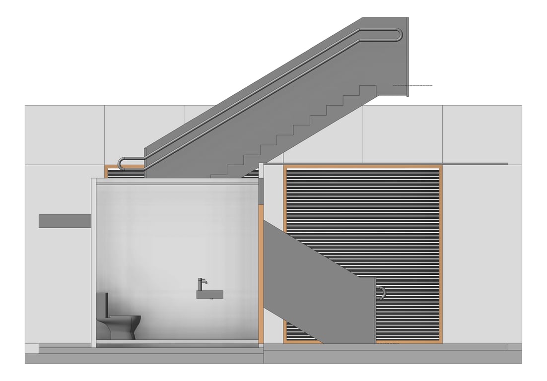 Front Image of HS400 Amenities & Services Hub Type 8